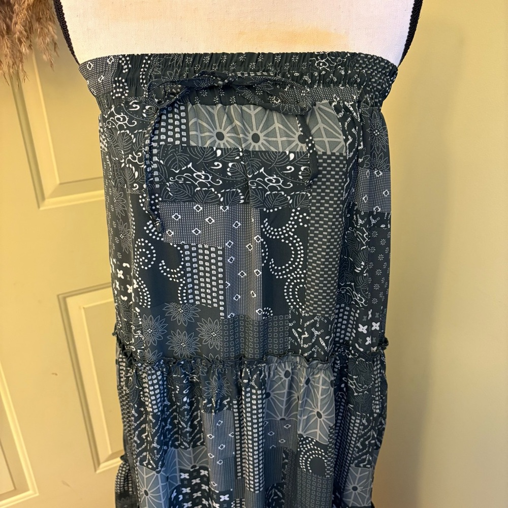 NWT BOHO Patchwork Maxi Skirt size M - Picture 6 of 14